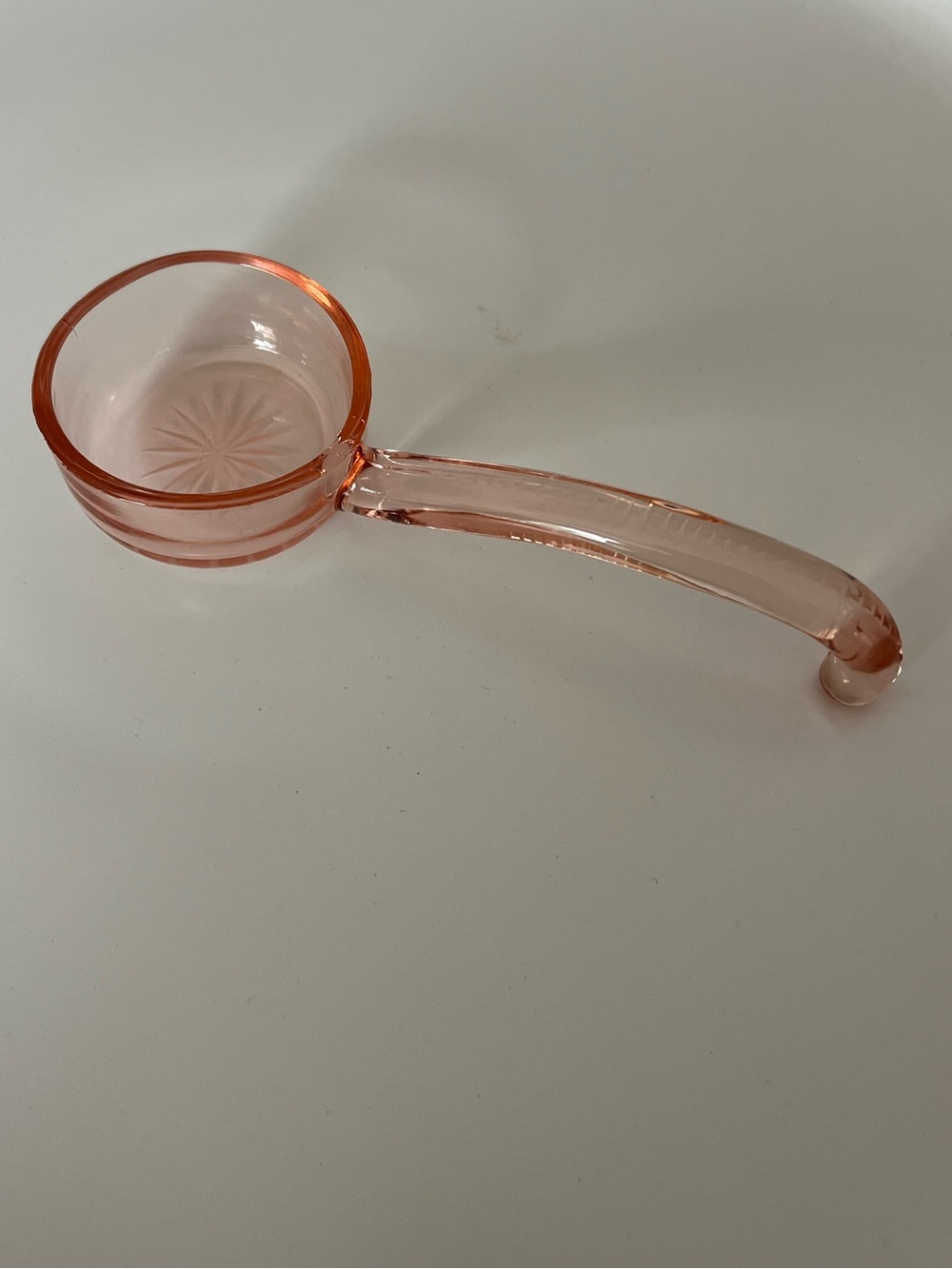 Heisey Glass 5” Pink Mayonnaise/Condiment Scooper/Spoon - VINTAGE - EUC